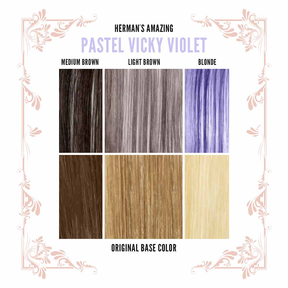 Hermans Amazing Haircolor - Vicky Violet Semi permanent hair dye - Purple